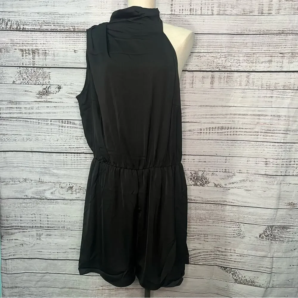 City Chic‎ Women's Plus Size 18 Black Kiana Playsuit Romper